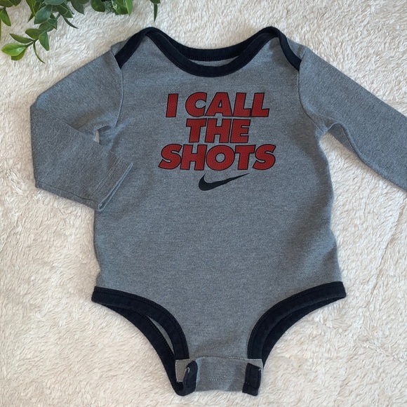 Nike Other - Nike Baby Gray Onesie Long Sleeves 18M EUC